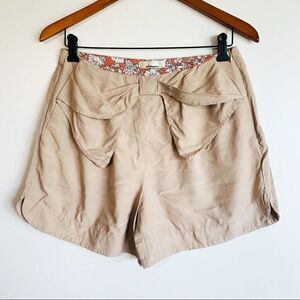 Anthropologie Elevanses High Waist Bow Shorts